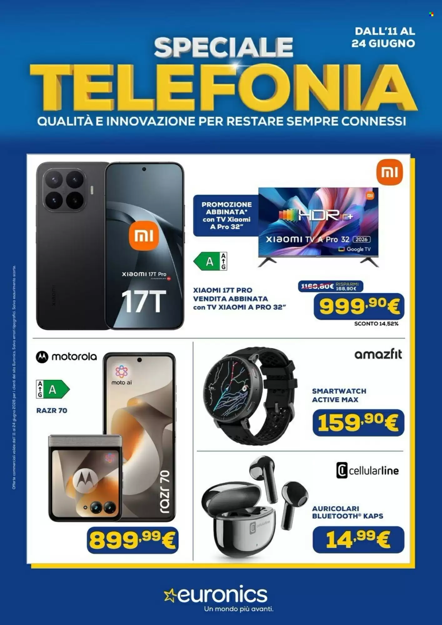Volantino Euronics Dal 11 Giugno Al 24 Giugno 2026 Anteprima - Immagine 1 Dal 11 Giugno