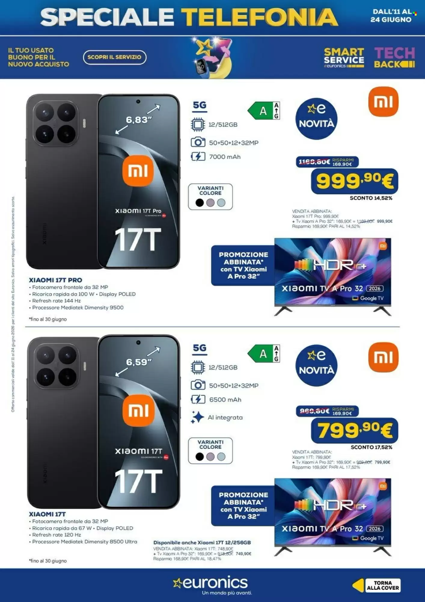 Volantino Euronics Dal 11 Giugno Al 24 Giugno 2026 Anteprima - Immagine 1 Dal 11 Giugno