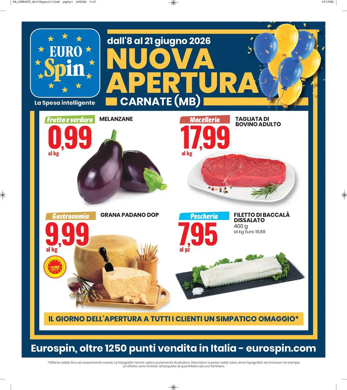Volantino Eurospin Nuovo Dal 4 Giugno Al 14 Giugno 2026 Anteprima - Immagine 1 Dal 8 Giugno