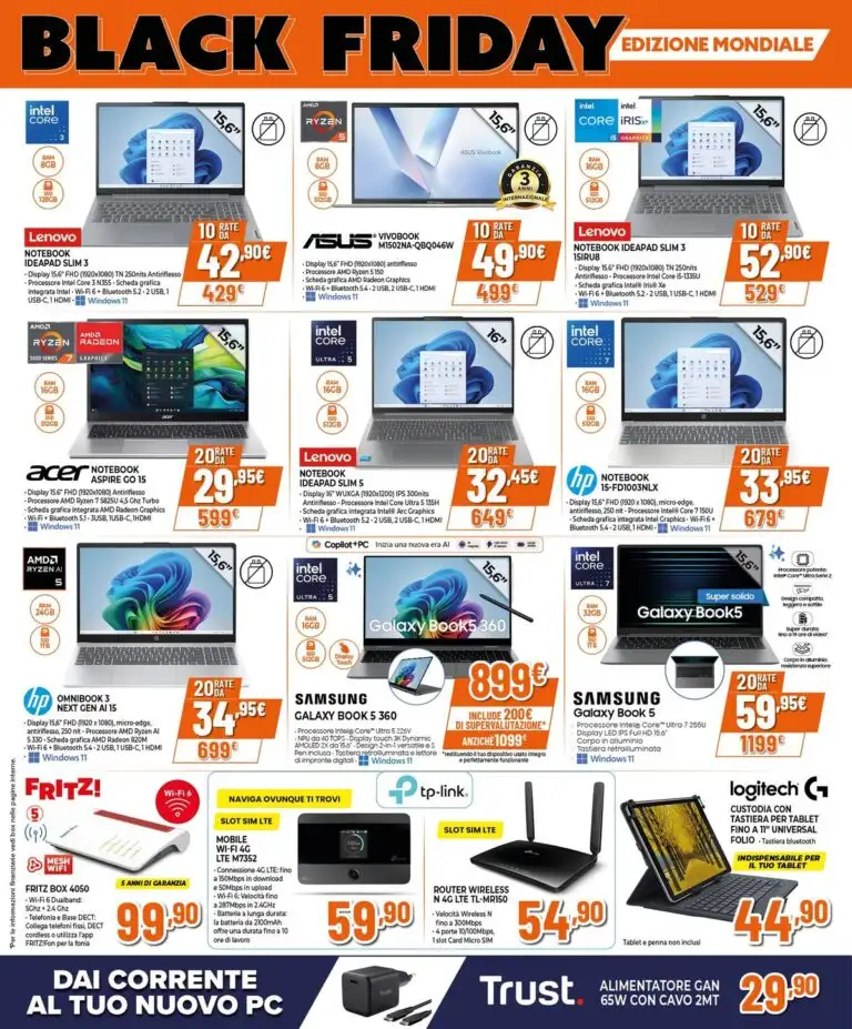 Black Friday Dal 3 Luglio