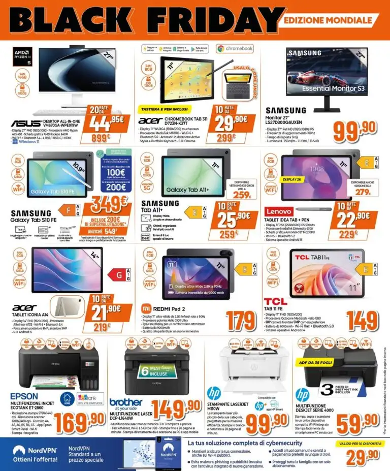 Black Friday Dal 3 Luglio