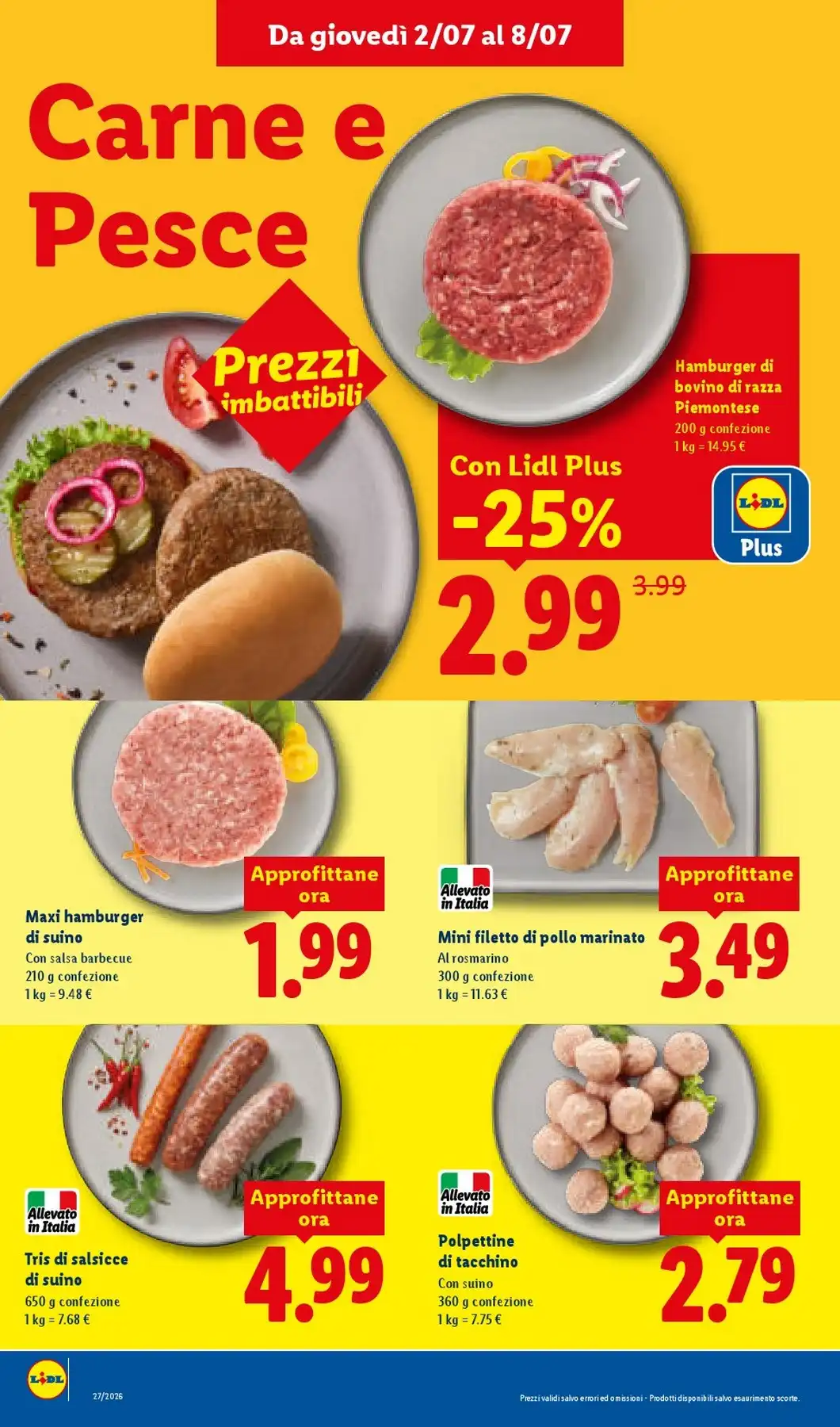 Dal 2 Luglio