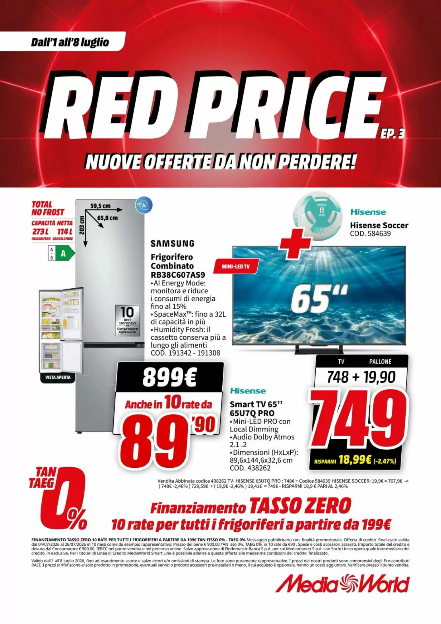 Volantino Mediaworld Dal 1 Luglio Al 8 Luglio 2026 Anteprima - Immagine 1 Dal 1 Luglio