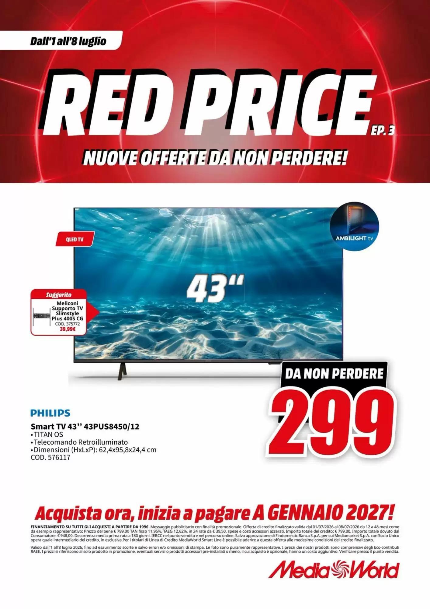 Volantino Mediaworld Dal 1 Luglio Al 8 Luglio 2026 Anteprima - Immagine 2 Dal 1 Luglio