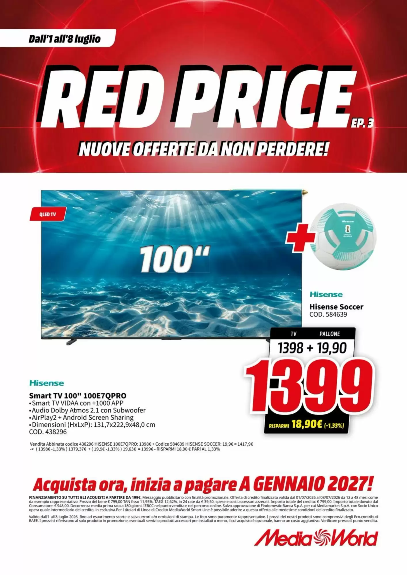 Volantino Mediaworld Dal 1 Luglio Al 8 Luglio 2026 Anteprima - Immagine 2 Dal 1 Luglio