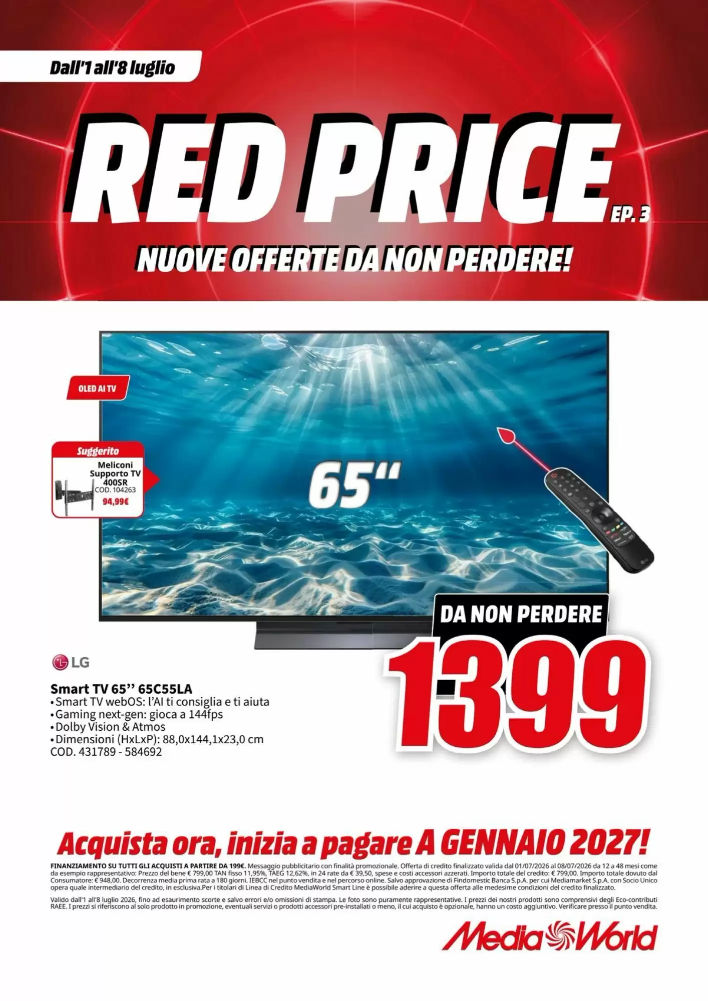 Volantino Mediaworld Dal 1 Luglio Al 8 Luglio 2026 Anteprima - Immagine 2 Dal 1 Luglio