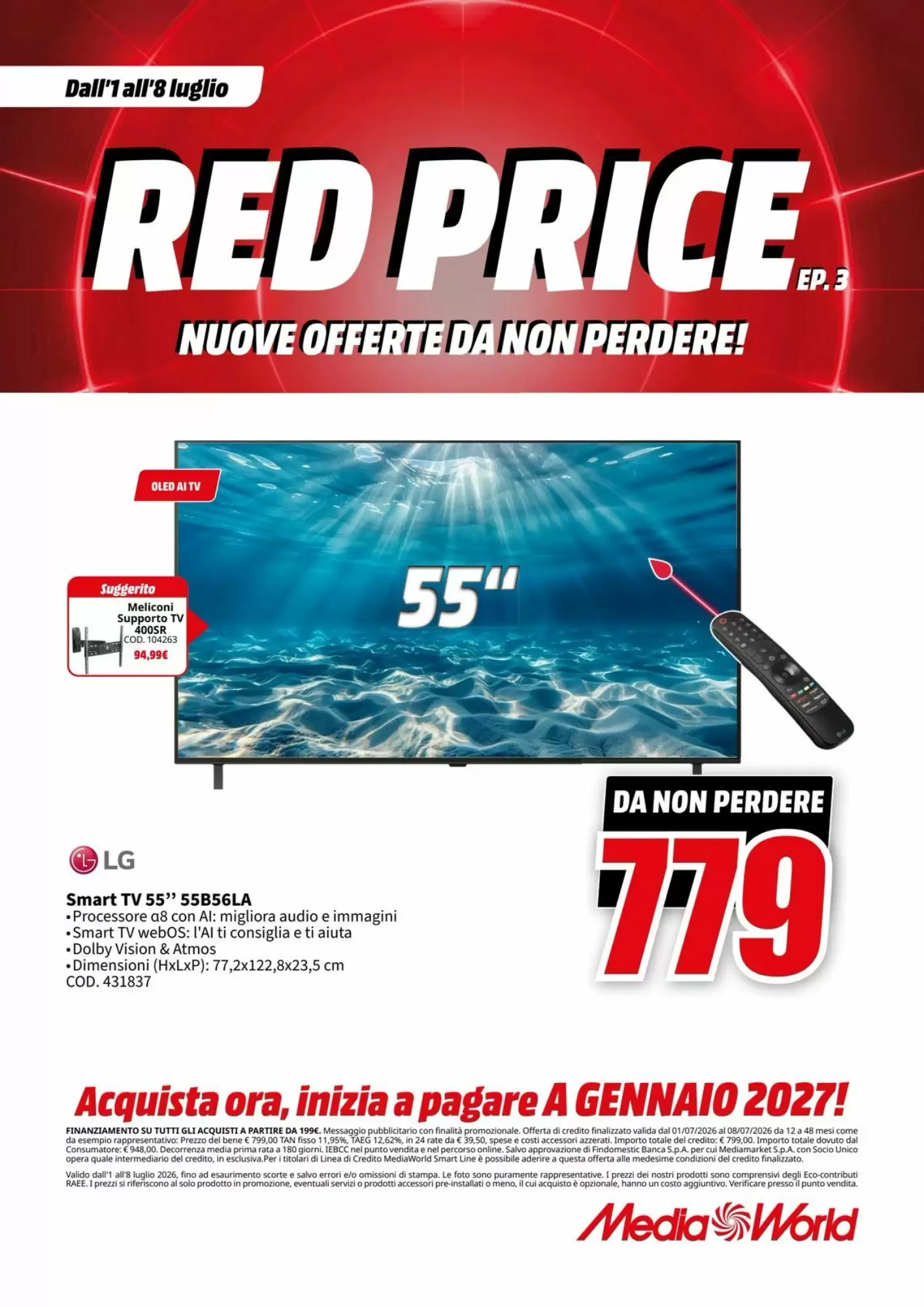 Volantino Mediaworld Dal 1 Luglio Al 8 Luglio 2026 Anteprima - Immagine 3 Dal 1 Luglio