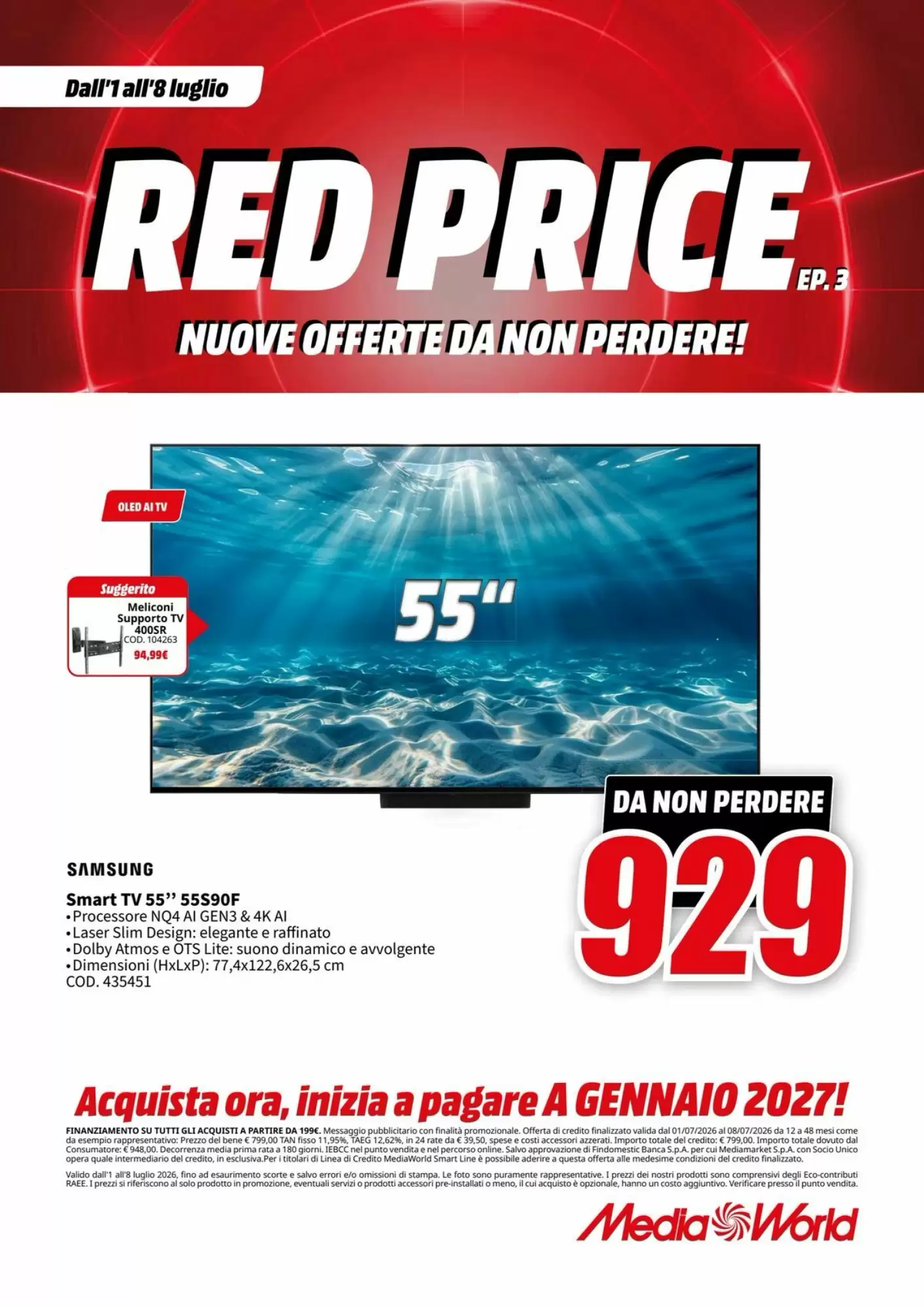 Volantino Mediaworld Dal 1 Luglio Al 8 Luglio 2026 Anteprima - Immagine 4 Dal 1 Luglio