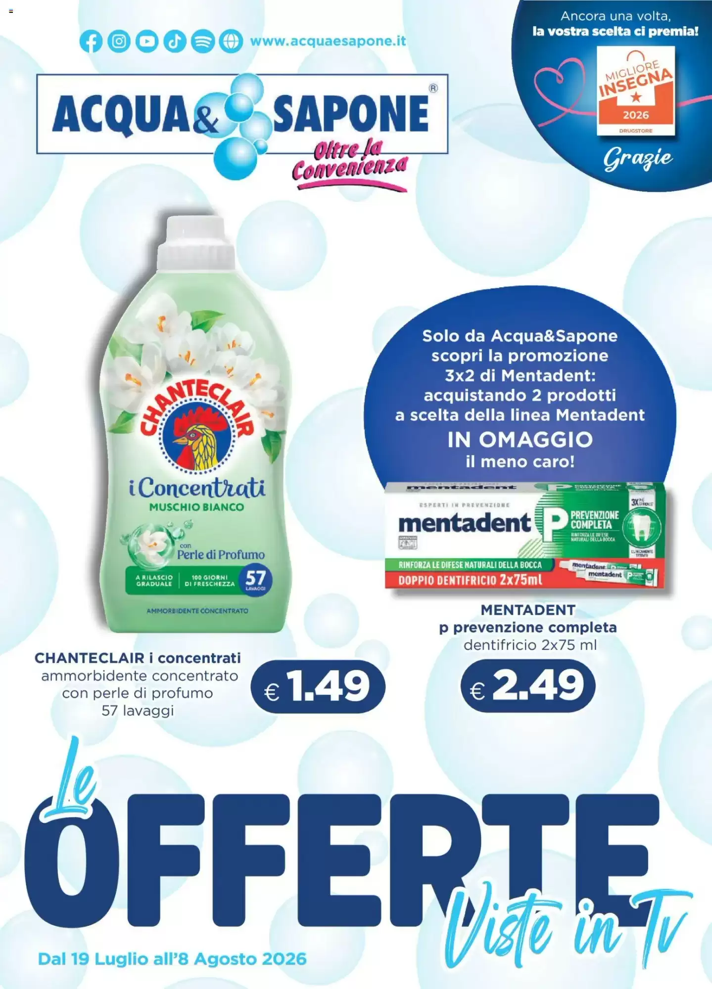 Volantino Acqua &Amp; Sapone Nuovo Dal 23 Luglio Al 12 Agosto 2026 Anteprima - Immagine 1 Dal 19 Luglio