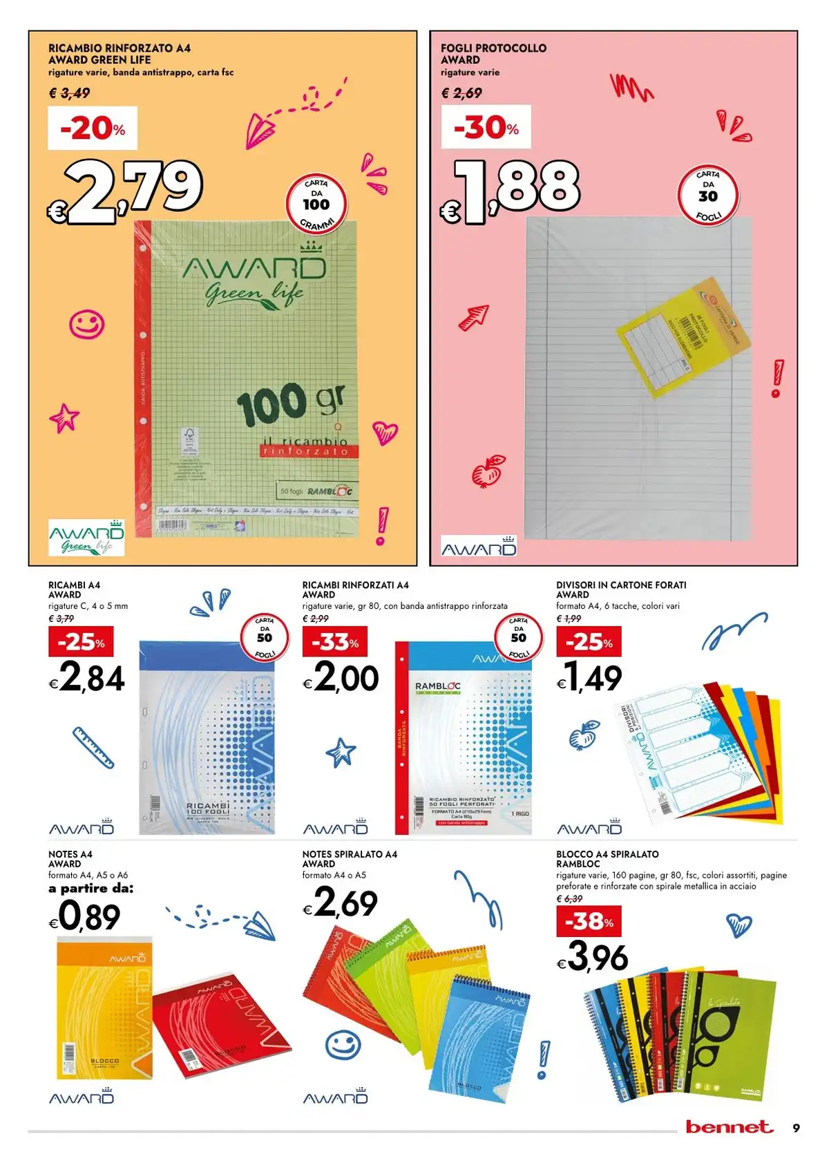 Volantino Bennet Nuovo Dal 27 Agosto Al 9 Settembre 2026 Anteprima - Immagine 3 Scuola Dal 30 Luglio - 16 Settembre