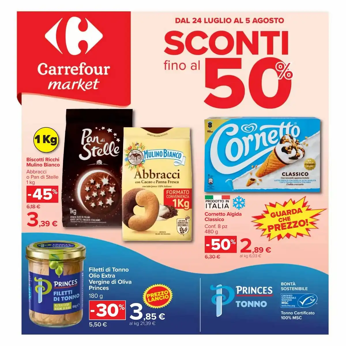 Volantino Carrefour Dal 24 Luglio Al 5 Agosto 2026 Anteprima - Immagine 1 Market Dal 24 Luglio