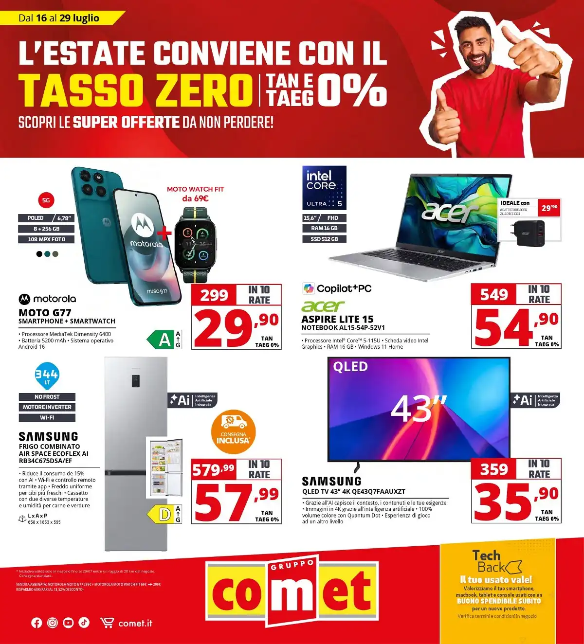Volantino Comet Dal 16 Luglio Al 29 Luglio 2026 Anteprima - Immagine 1 Dal 16 Luglio