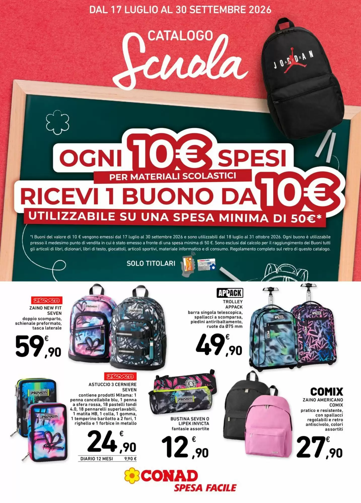 Volantino Conad Dal 15 Luglio Al 28 Luglio 2026 Anteprima - Immagine 1 Scuola