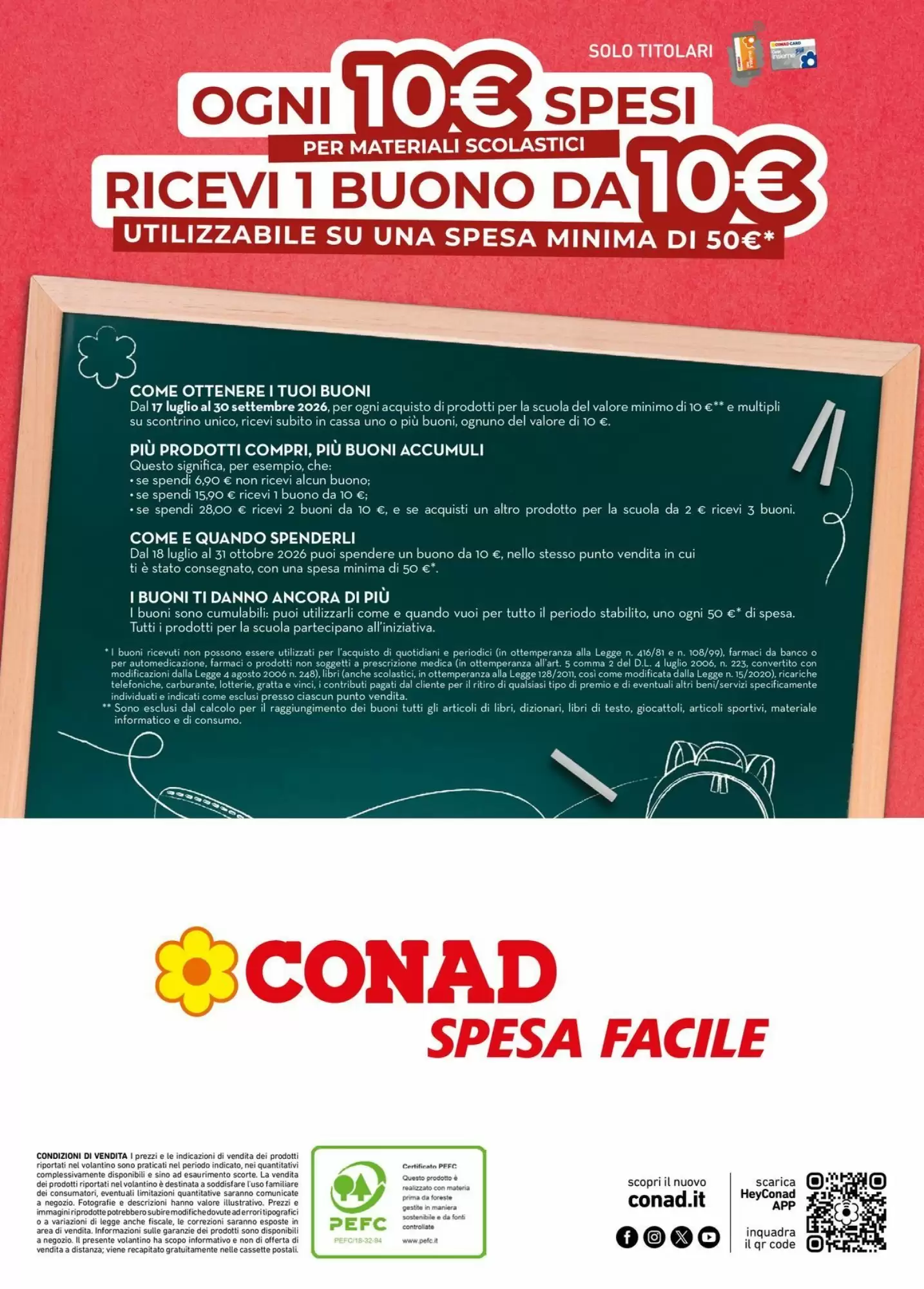 Volantino Conad Dal 15 Luglio Al 28 Luglio 2026 Anteprima - Immagine 2 Scuola