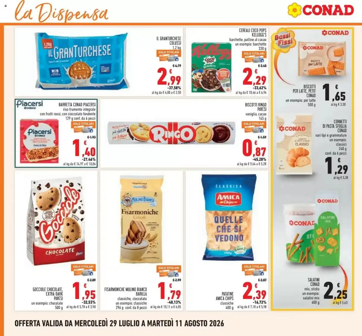 Volantino Conad Dal 29 Luglio Al 11 Agosto 2026 Anteprima - Immagine 1 Dal 29 Luglio