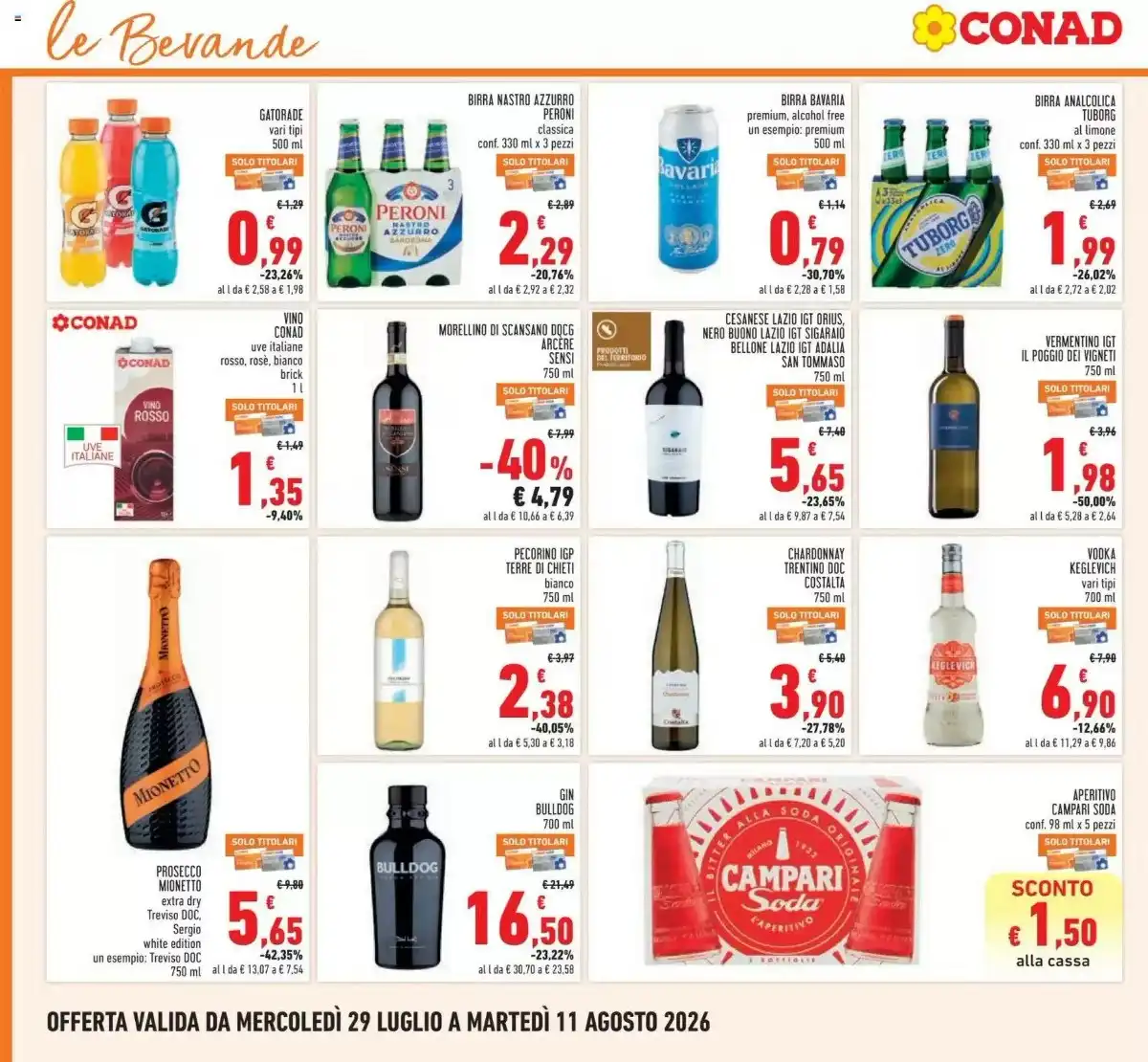 Volantino Conad Dal 29 Luglio Al 11 Agosto 2026 Anteprima - Immagine 1 Dal 29 Luglio