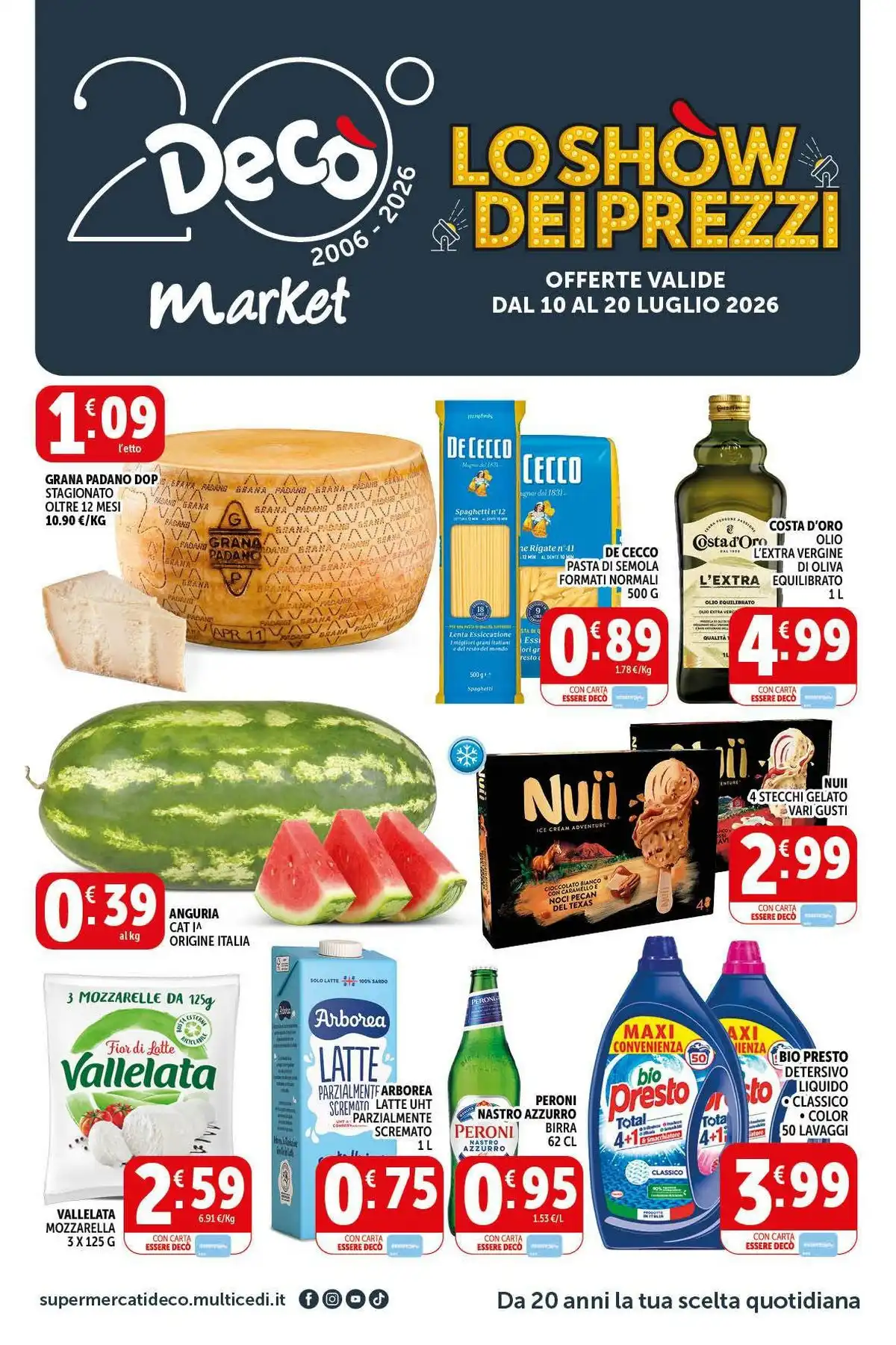 Volantino Decò Market Dal 10 Luglio Al 20 Luglio 2026 Anteprima - Immagine 1 Dal 10 Luglio