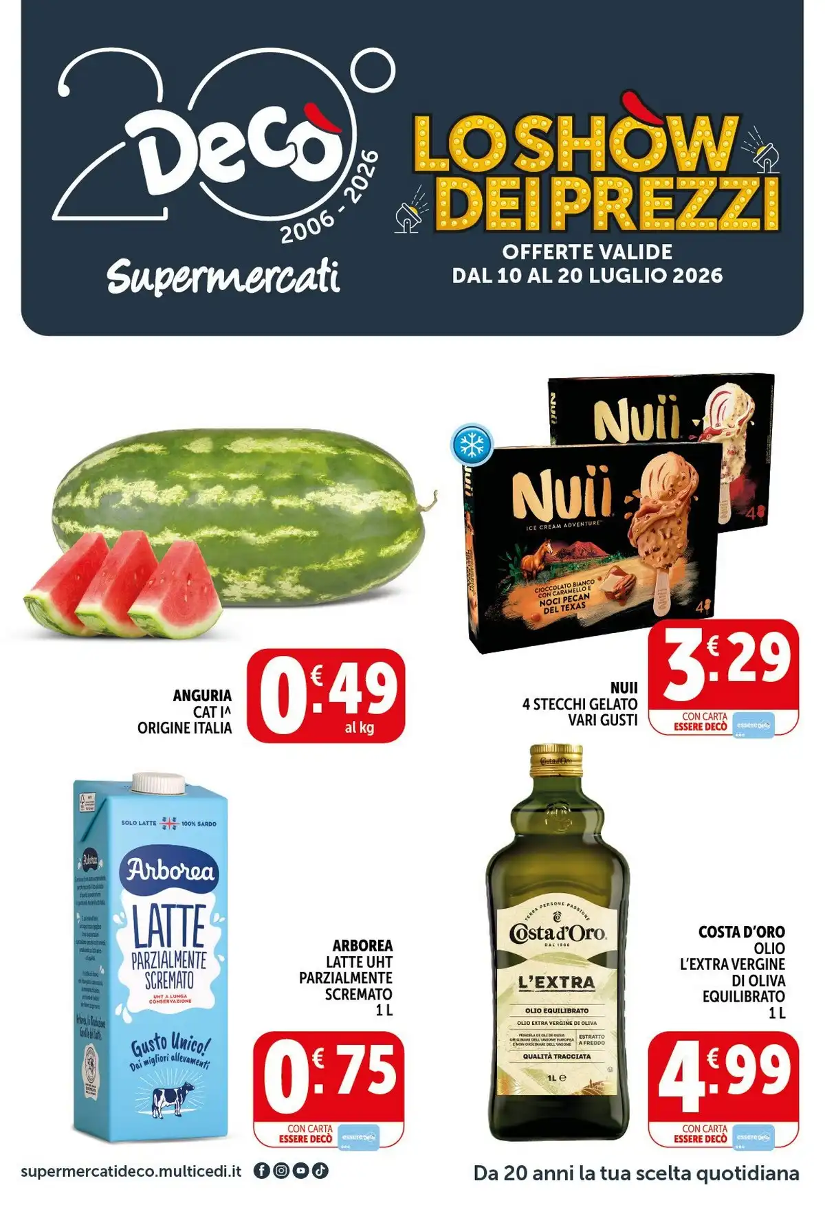 Volantino Decò Supermercati Dal 10 Luglio Al 20 Luglio 2026 Anteprima - Immagine 1 Dal 10 Luglio