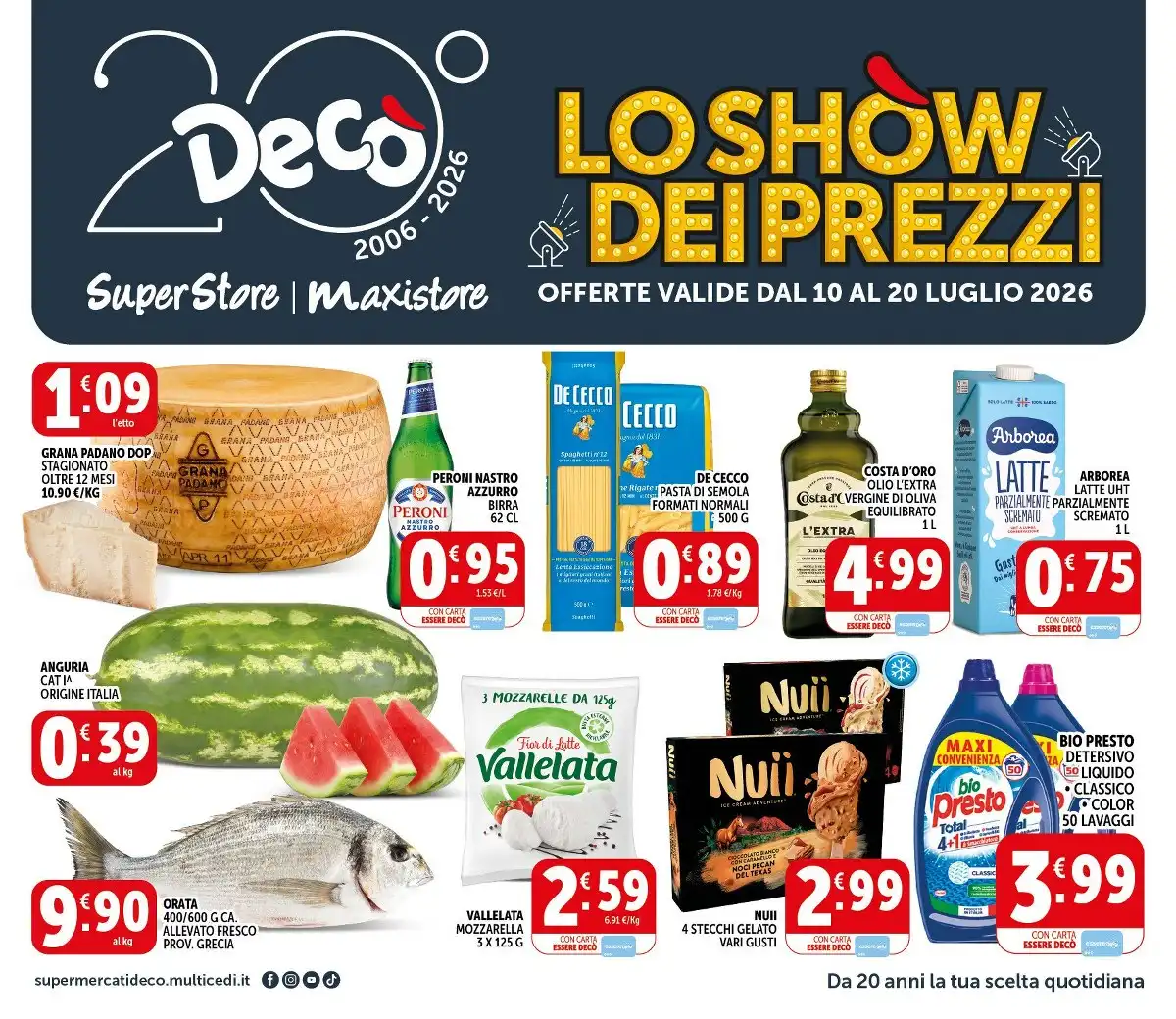 Volantino Decò Supermercati Dal 10 Luglio Al 20 Luglio 2026 Anteprima - Immagine 1 Superstore Dal 10 Luglio