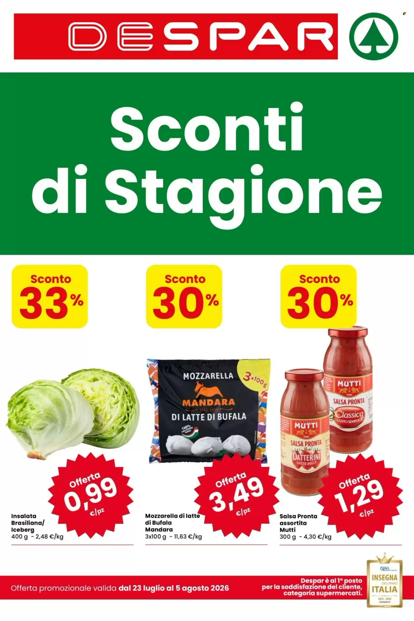 Despar Volantino Dal 23 Luglio Al 5 Agosto 2026 Anteprima - Immagine 1 Dal 23 Luglio