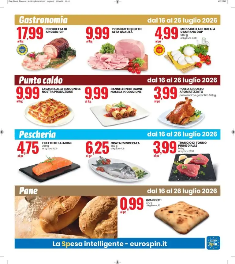 Dal 16 Luglio