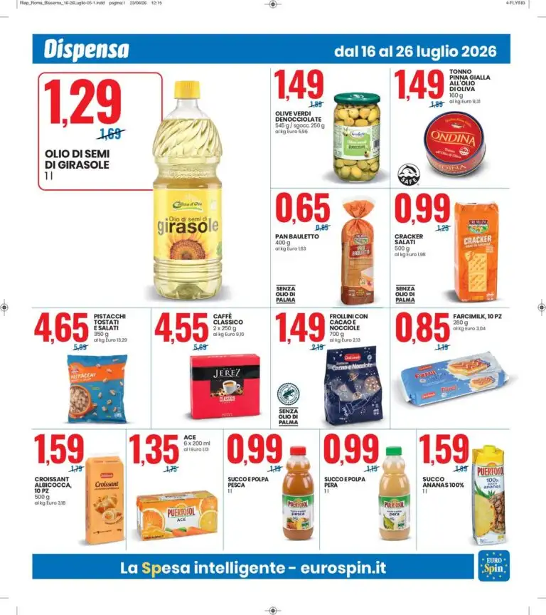 Dal 16 Luglio