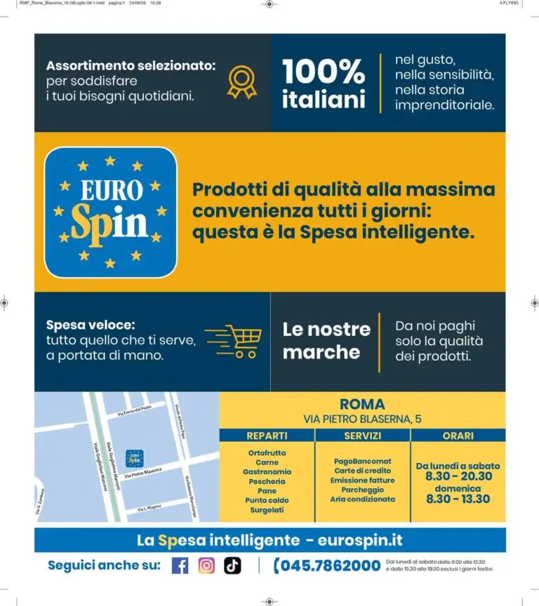 Volantino Eurospin Nuovo Dal 16 Luglio Al 26 Luglio 2026 Anteprima - Immagine 2 Dal 16 Luglio