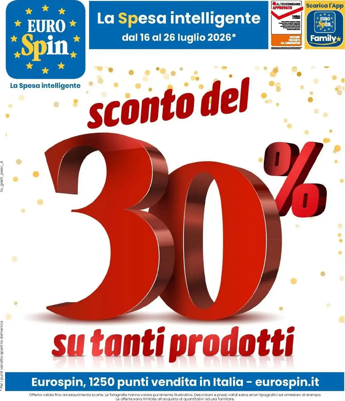 Volantino Eurospin Nuovo Dal 16 Luglio Al 26 Luglio 2026 Anteprima - Immagine 1 Dal 16 Luglio
