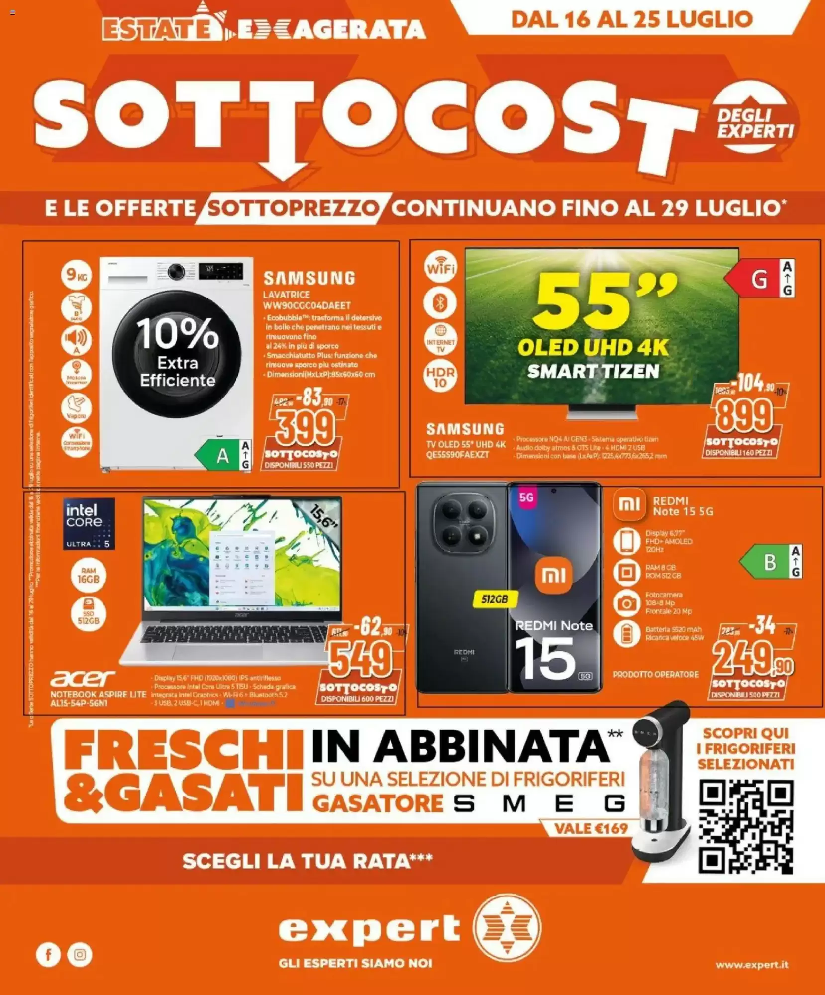 Volantino Expert Dal 16 Luglio Al 25 Luglio 2026 Anteprima - Immagine 1 Dal 16 Luglio