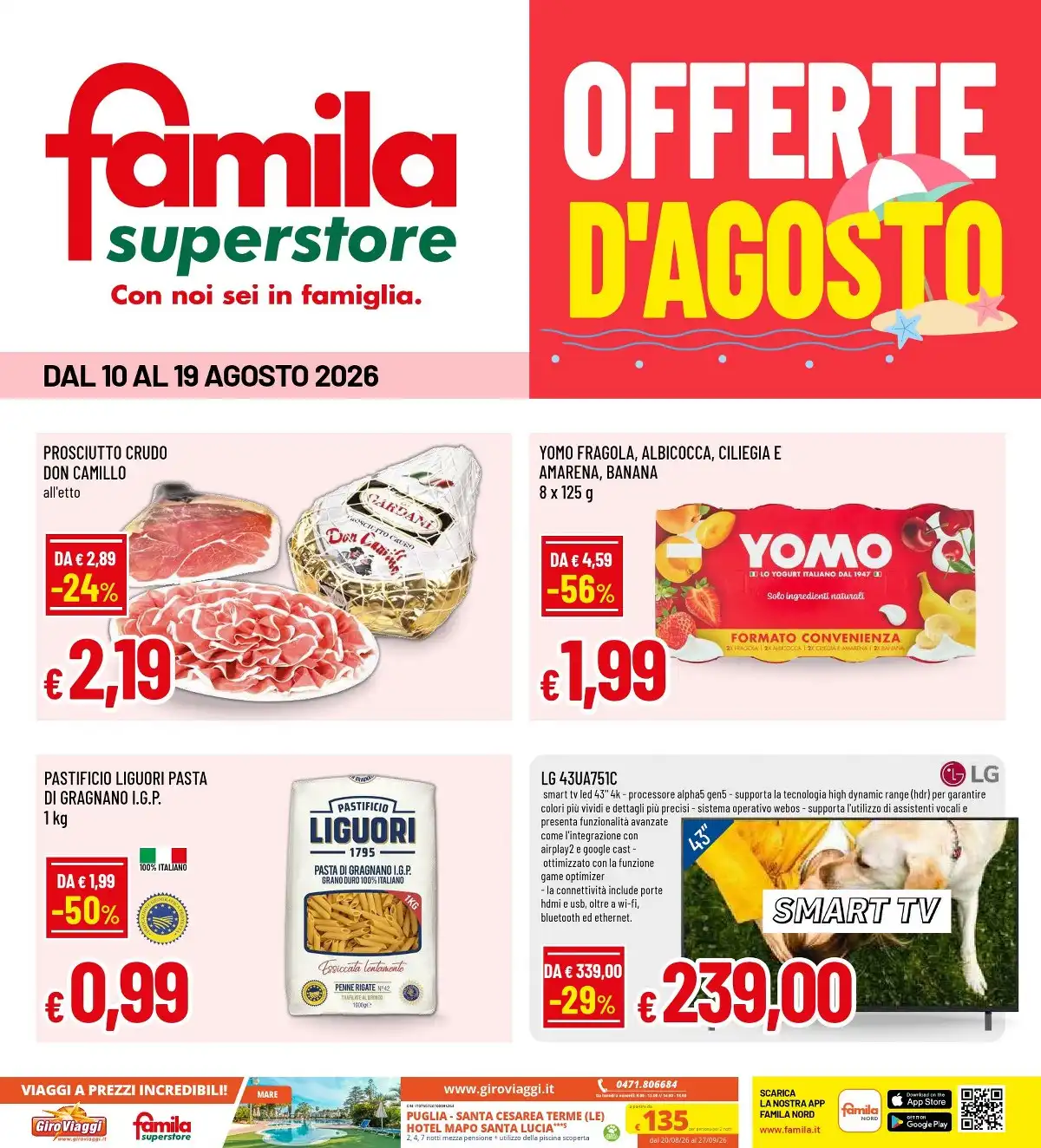 Volantino Famila Superstore Dal 10 Agosto Al 19 Agosto 2026 Anteprima - Immagine 1 Dal 10 Agosto