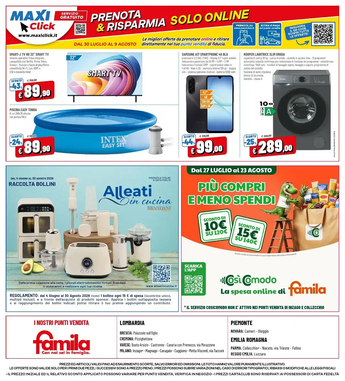 Dal 30 Luglio
