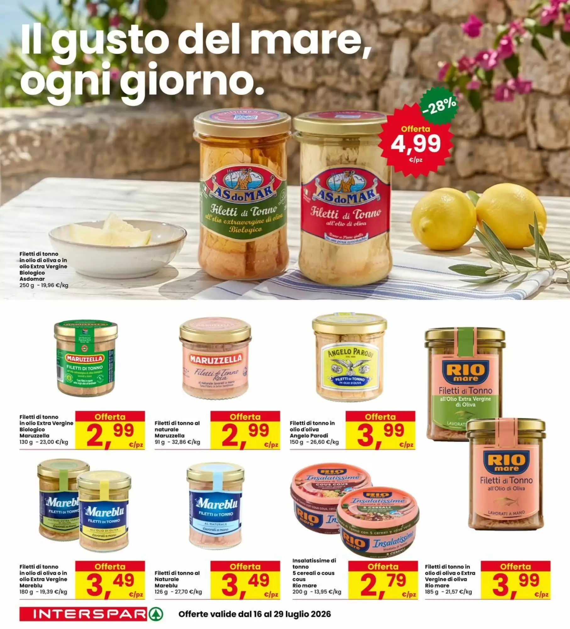 Dal 16 Luglio