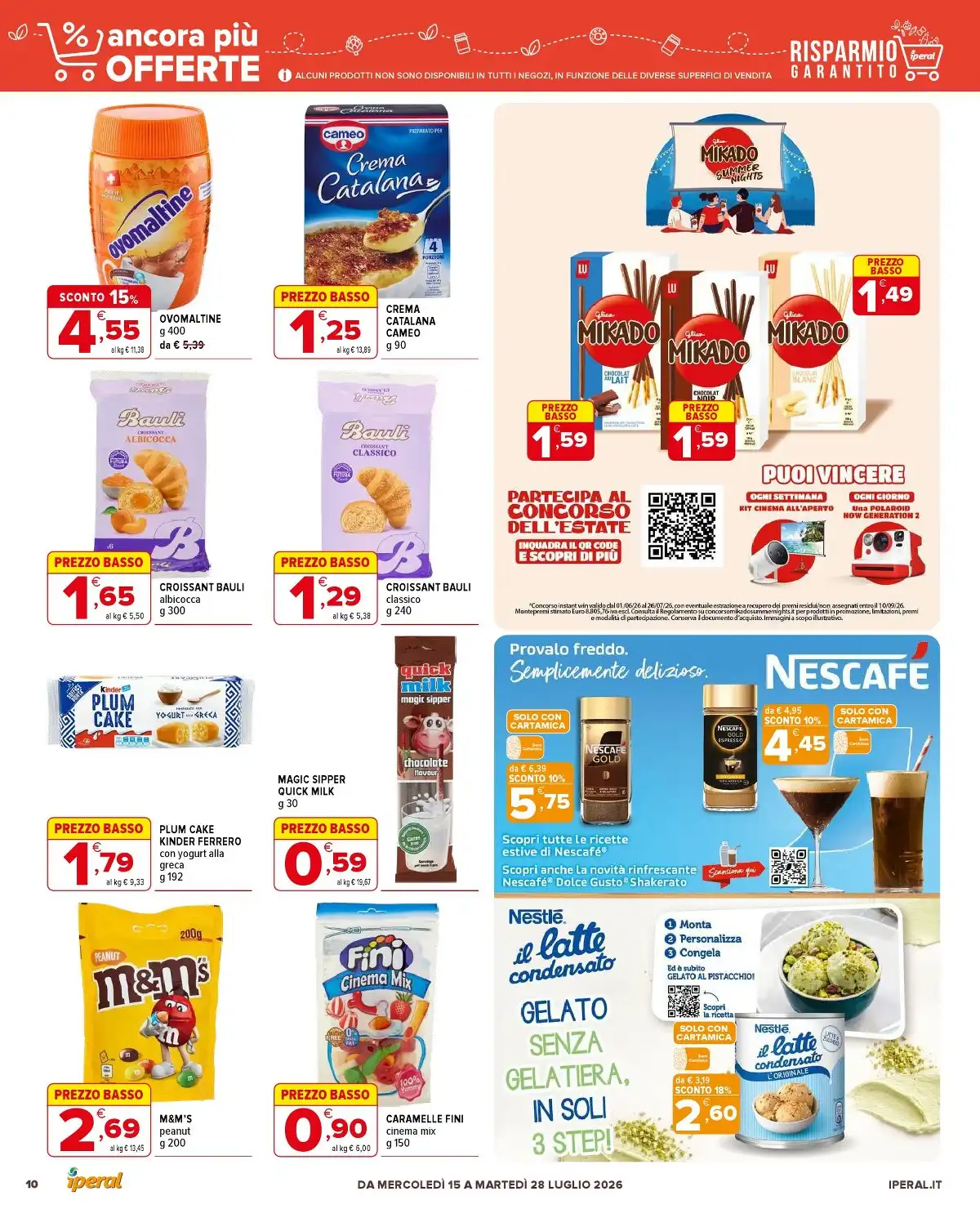 Offerte Dal 15 Luglio