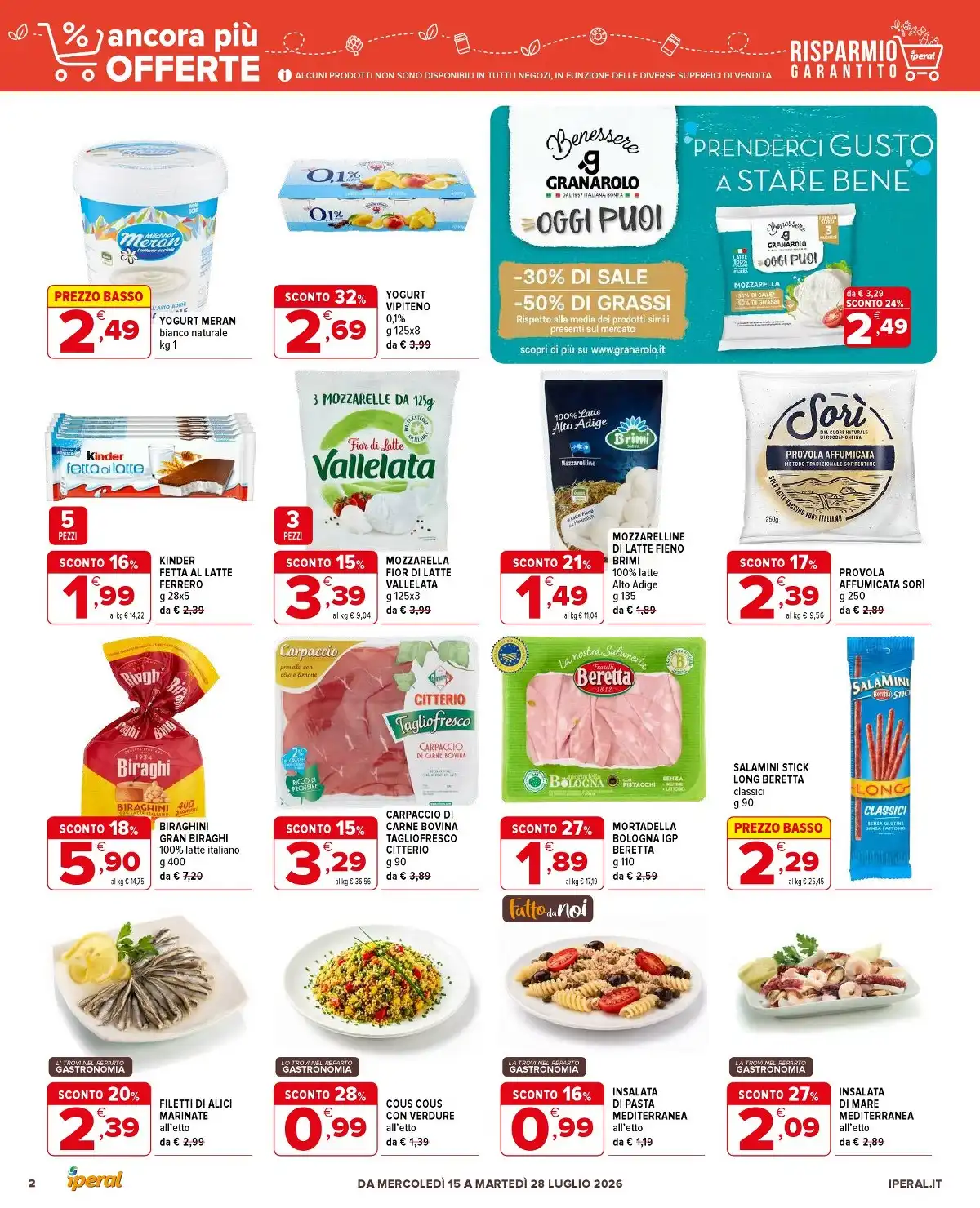 Offerte Dal 15 Luglio