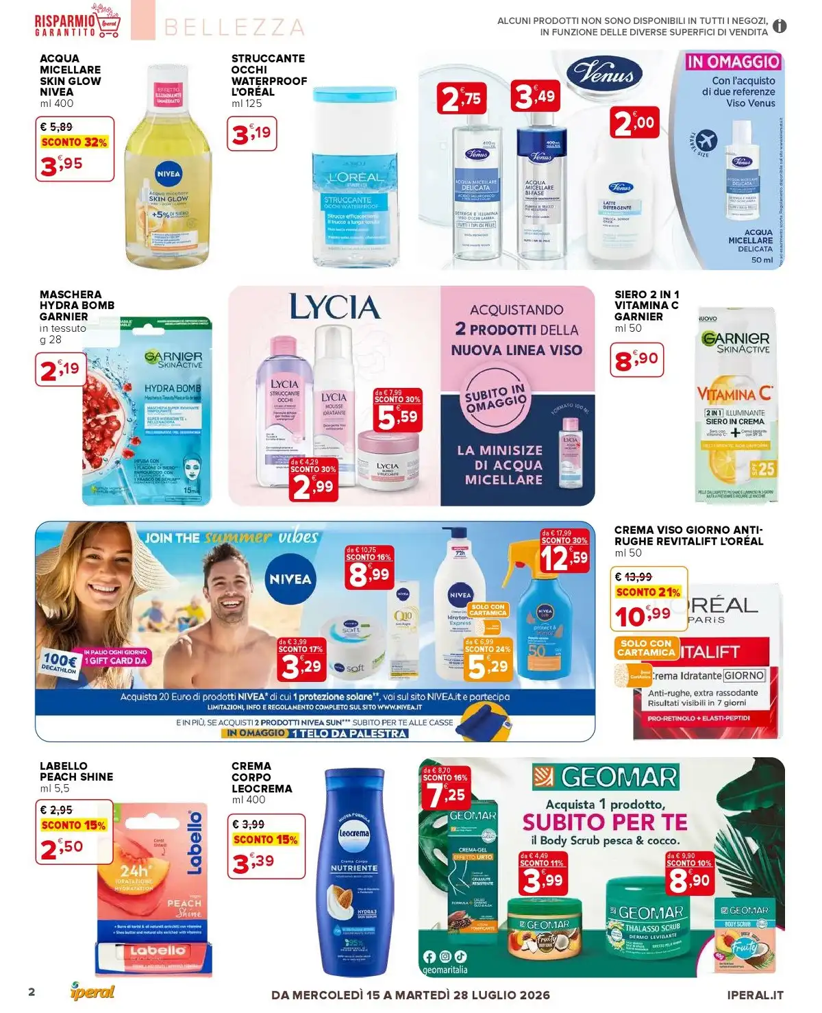 Igiene E Belleza Dal 15 Luglio