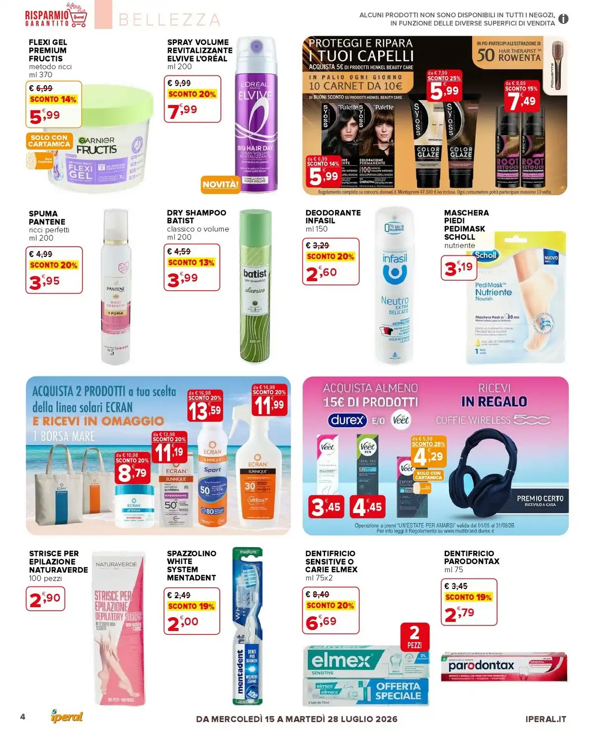 Igiene E Belleza Dal 15 Luglio