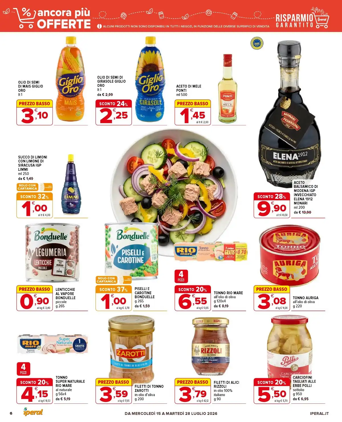 Offerte Dal 15 Luglio