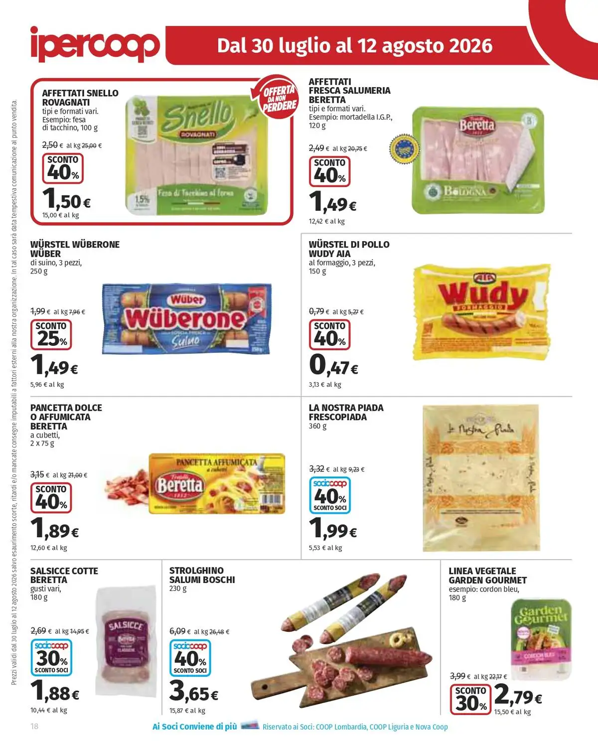 Dal 30 Luglio