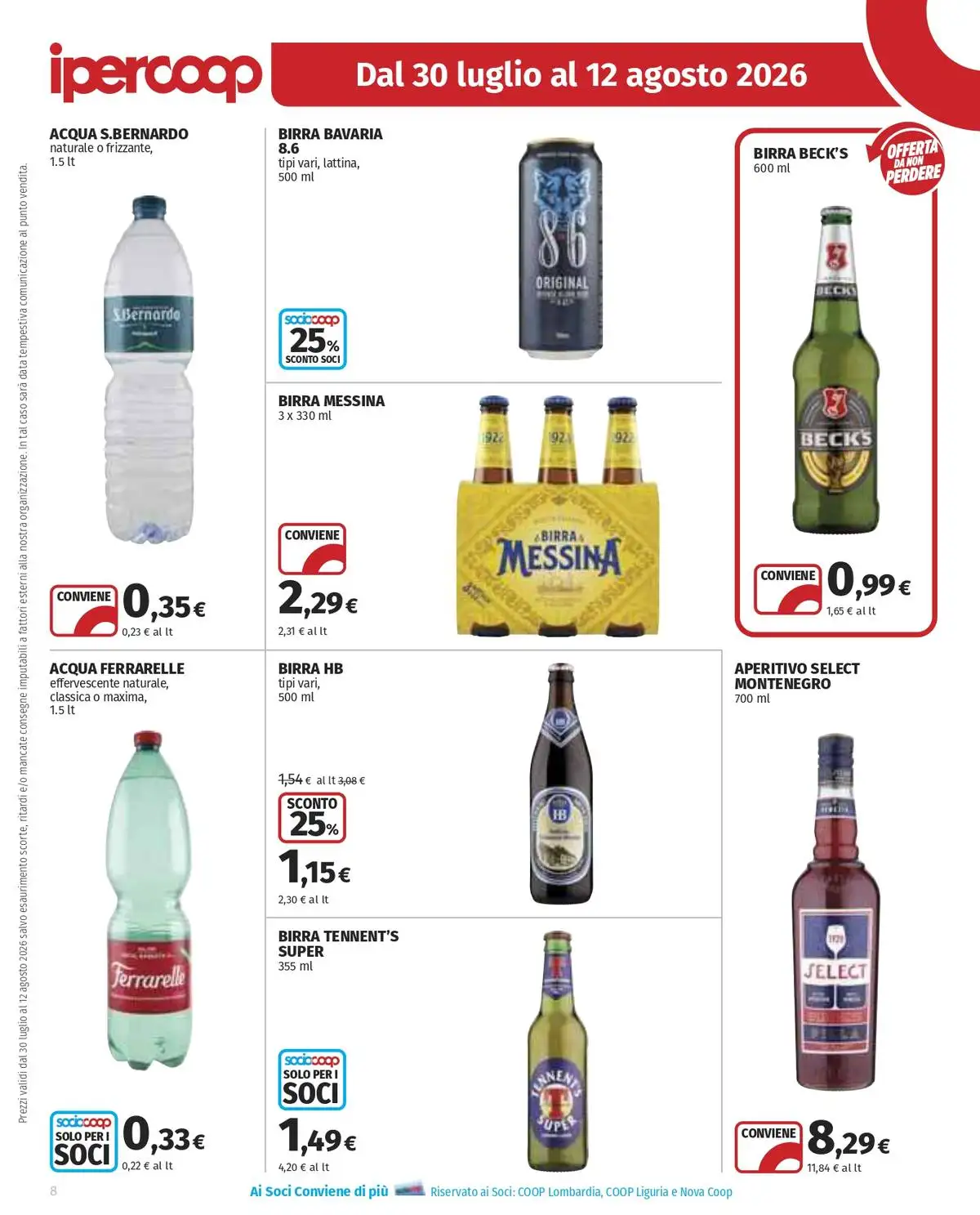 Dal 30 Luglio