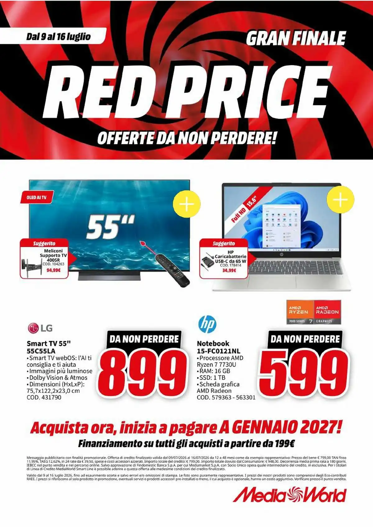 Volantino Mediaworld Dal 9 Luglio Al 16 Luglio 2026 Anteprima - Immagine 1 Dal 9 Luglio