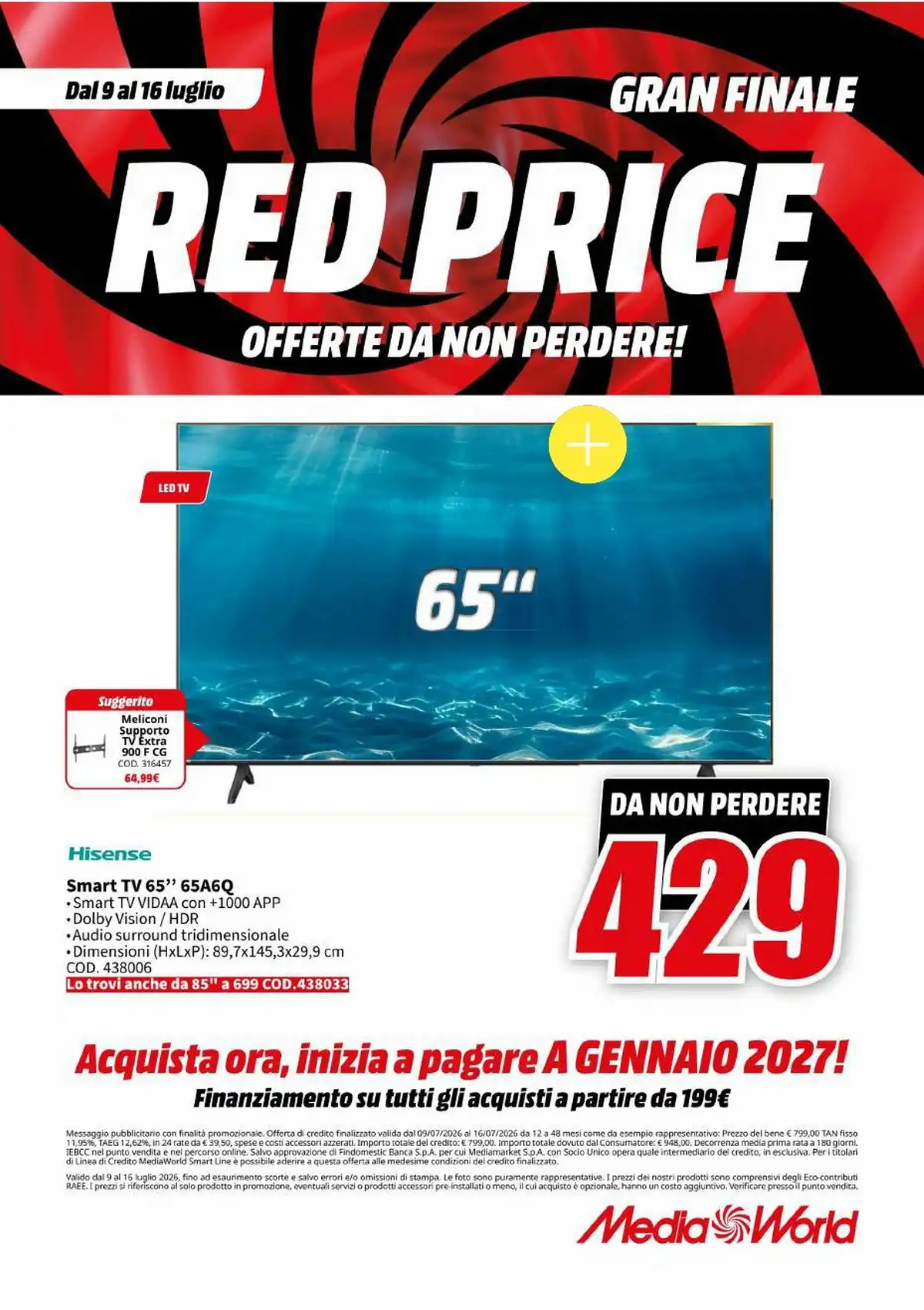 Volantino Mediaworld Dal 9 Luglio Al 16 Luglio 2026 Anteprima - Immagine 1 Dal 9 Luglio