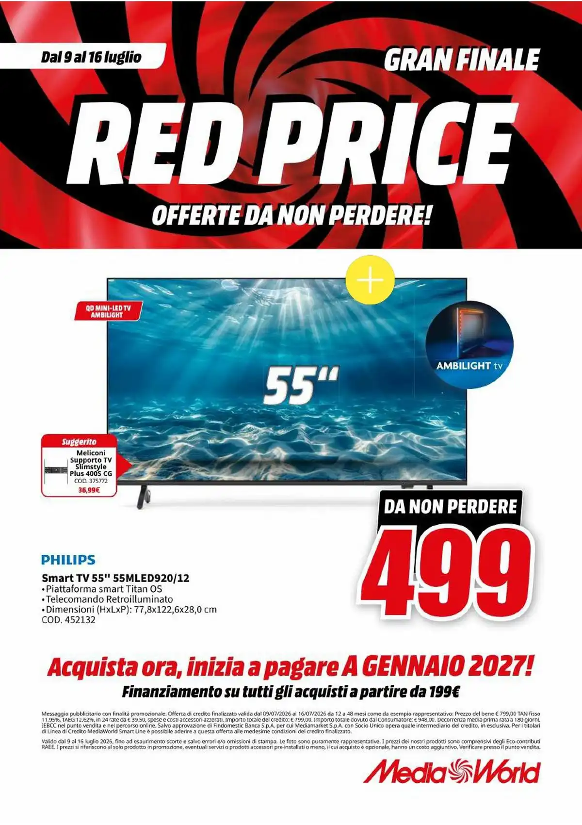 Volantino Mediaworld Dal 9 Luglio Al 16 Luglio 2026 Anteprima - Immagine 2 Dal 9 Luglio
