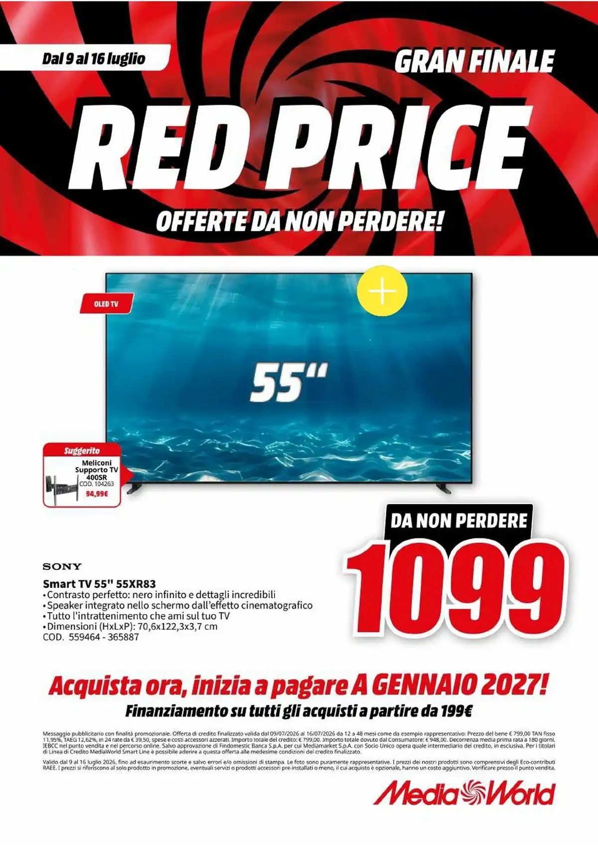 Volantino Mediaworld Dal 9 Luglio Al 16 Luglio 2026 Anteprima - Immagine 1 Dal 9 Luglio