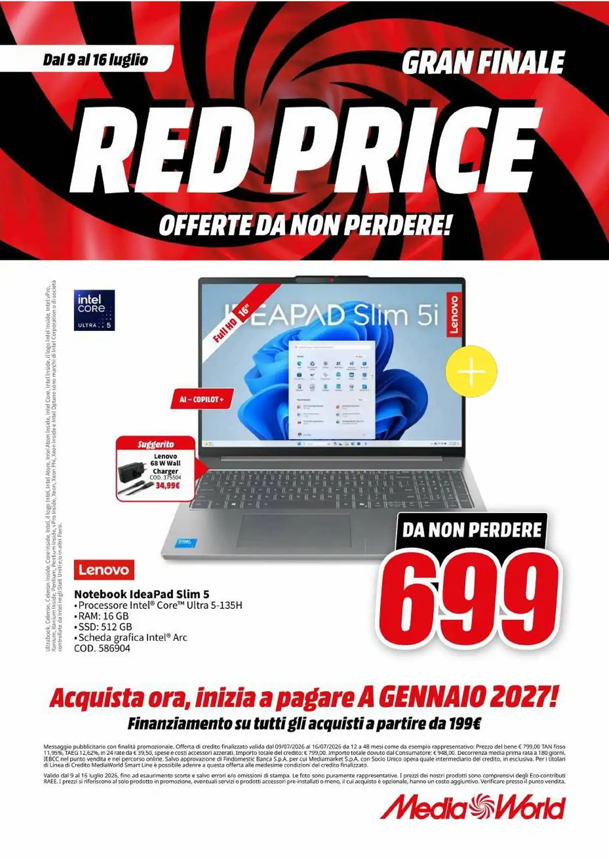 Volantino Mediaworld Dal 9 Luglio Al 16 Luglio 2026 Anteprima - Immagine 2 Dal 9 Luglio