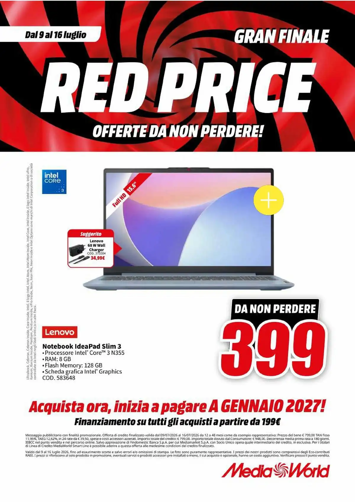 Volantino Mediaworld Dal 9 Luglio Al 16 Luglio 2026 Anteprima - Immagine 3 Dal 9 Luglio