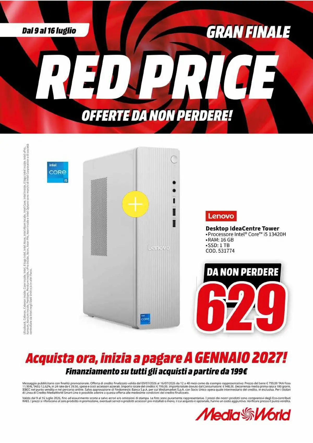 Volantino Mediaworld Dal 9 Luglio Al 16 Luglio 2026 Anteprima - Immagine 2 Dal 9 Luglio