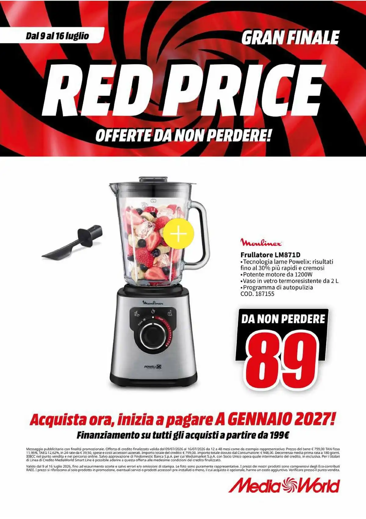 Volantino Mediaworld Dal 9 Luglio Al 16 Luglio 2026 Anteprima - Immagine 1 Dal 9 Luglio