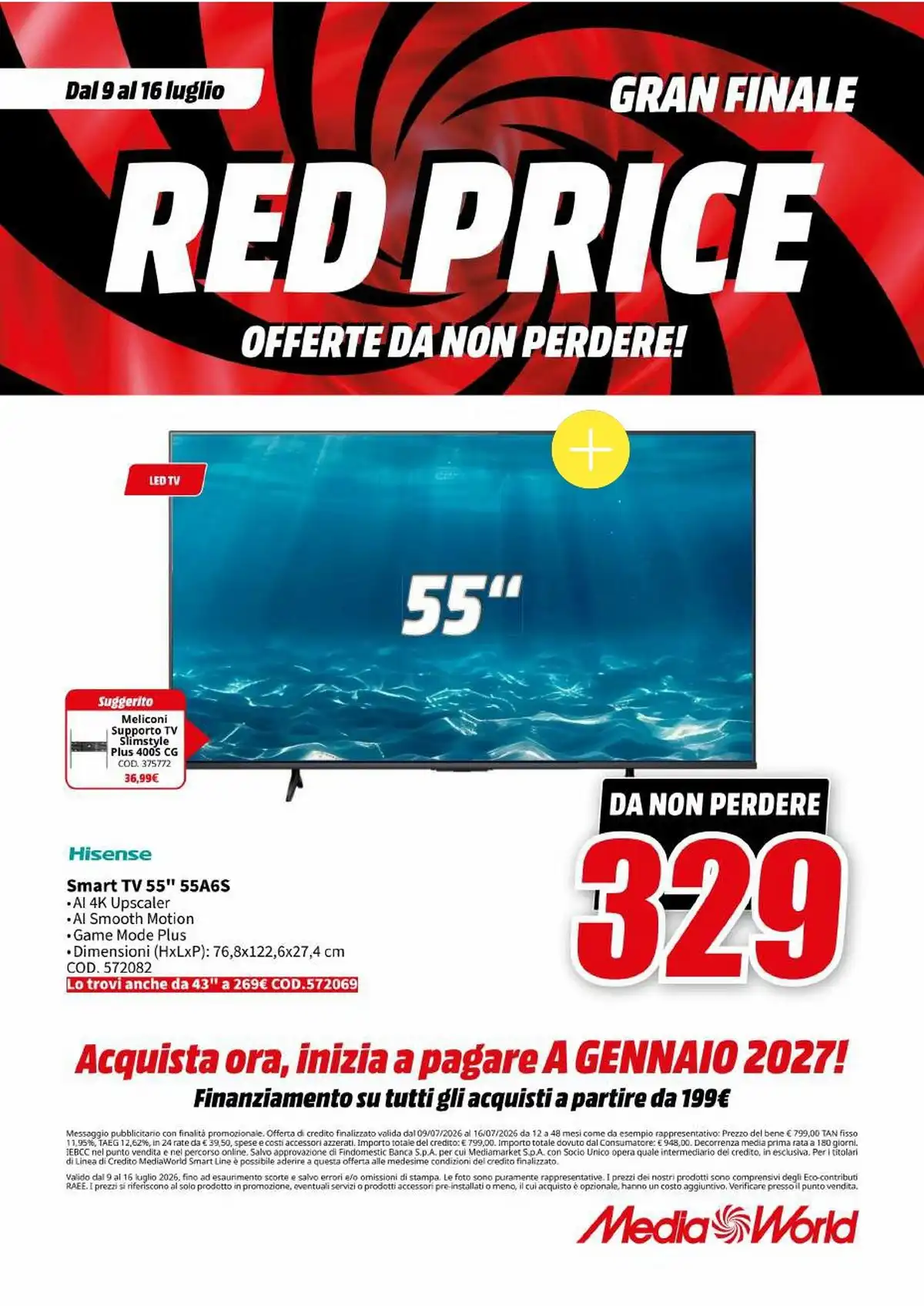 Volantino Mediaworld Dal 9 Luglio Al 16 Luglio 2026 Anteprima - Immagine 1 Dal 9 Luglio