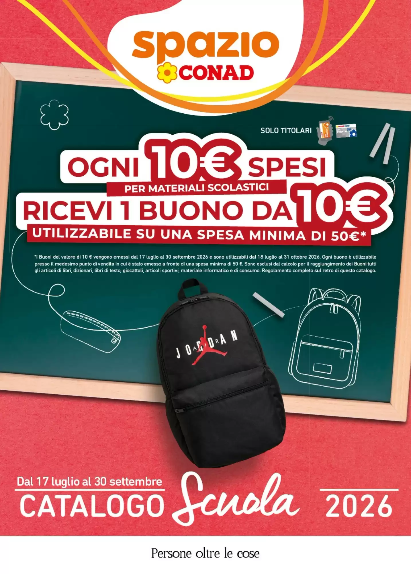 Volantino Spazio Conad Dal 11 Agosto Al 24 Agosto 2026 Anteprima - Immagine 1 Scuola Dal 17 Luglio - 30 Settembre