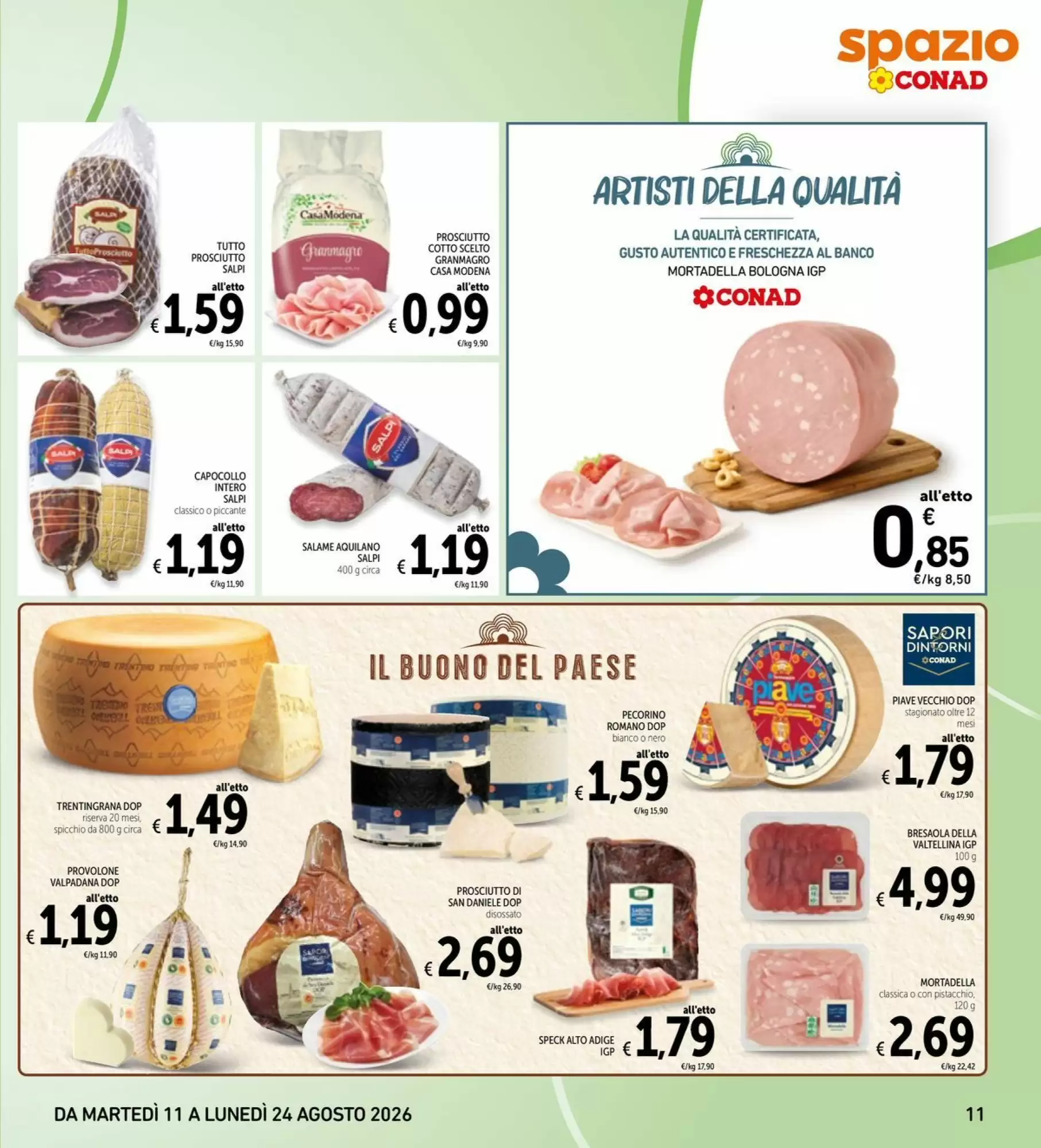 Volantino Spazio Conad Dal 11 Agosto Al 24 Agosto 2026 Anteprima - Immagine 1 Dal 11 Agosto